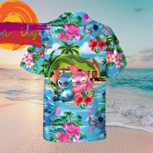 Women Stitch Disney Tropical Cool Hawaiian Shirt 3