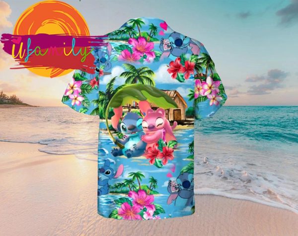 Women Stitch Disney Tropical Cool Hawaiian Shirt