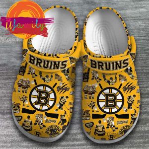Boston Bruins NHL Ice Hockey Sport Crocs Crocband Clogs Shoes 2