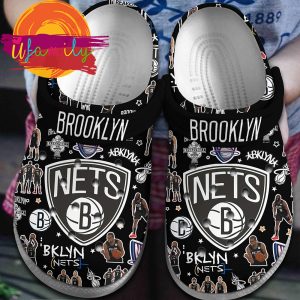 Brooklyn Nets NBA Basketball Sport Crocs Crocband Clogs Shoes 1