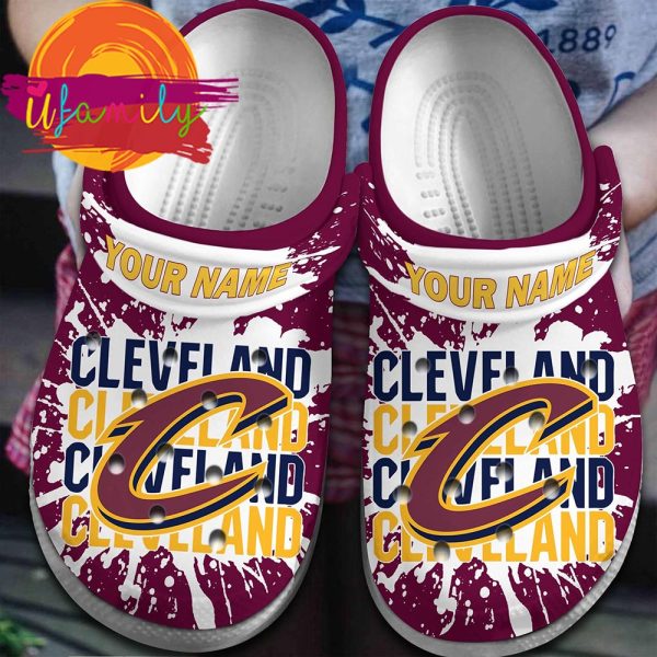Cleveland Cavaliers NBA Basketball Sport Crocs Crocband Clogs Shoes