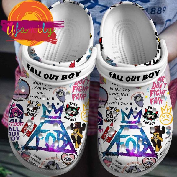 Fall Out Boy Band Music Crocs Crocband Clogs Shoes