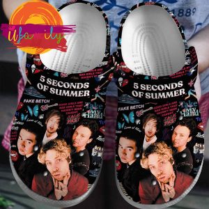 Footwearmerch 5 Seconds of Summer Band Music Crocs Crocband Clogs Shoes Comfortable For Men Women and Kids Footwearmerch 1 1 11zon 1