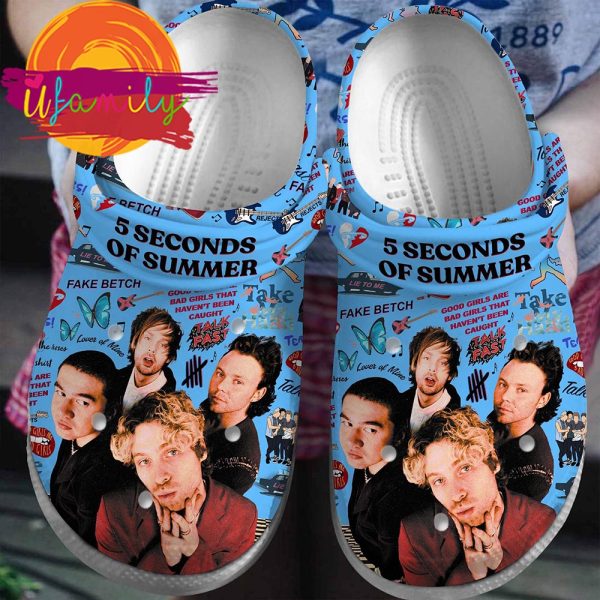 5 Seconds of Summer Band Music Crocs Crocband Clogs Shoes