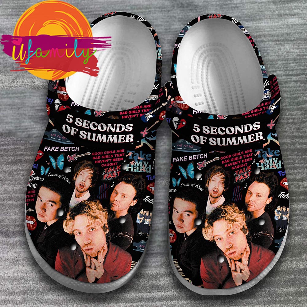 5 Seconds of Summer Band Music Crocs Shoes