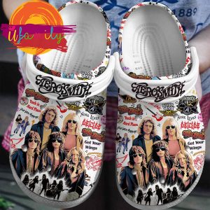 Footwearmerch Aerosmith Band Music Crocs Crocband Clogs Shoes Comfortable For Men Women and Kids Footwearmerch 1 2 11zon