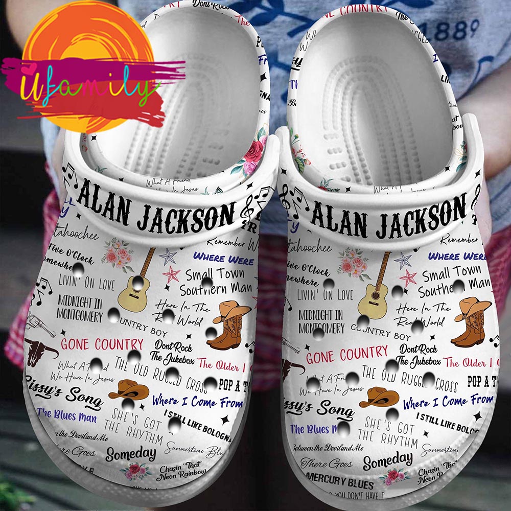 Alan Jackson Singer Music Crocs Shoes