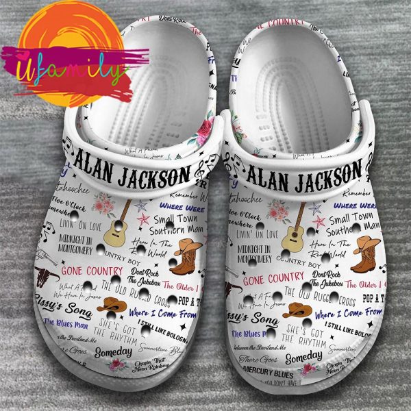 Alan Jackson Singer Music Crocs Shoes