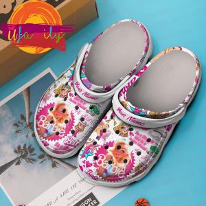 Footwearmerch Barbie Cartoon Crocs Crocband Clogs Shoes Custom Name For Men Women and Kids Footwearmerch 3 22 11zon