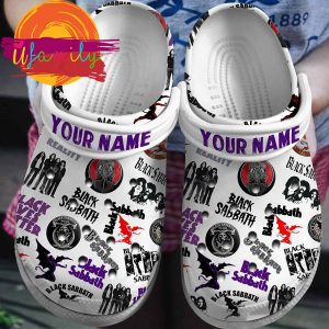 Footwearmerch Black Sabbath Music Band Crocs Crocband Clogs Shoes Comfortable For Men Women and Kids Footwearmerch 1 31 11zon