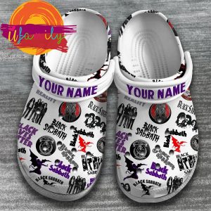 Footwearmerch Black Sabbath Music Band Crocs Crocband Clogs Shoes Comfortable For Men Women and Kids Footwearmerch 2 32 11zon