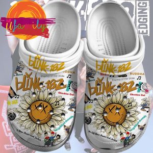 Footwearmerch Blink 182 Band Music Crocs Crocband Clogs Shoes Comfortable For Men Women and Kids Footwearmerch 2 35 11zon