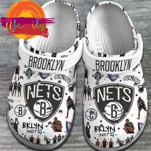 Footwearmerch Brooklyn Nets NBA Basketball Sport Crocs Crocband Clogs Shoes Comfortable For Men Women and Kids Footwearmerch 2 60 11zon