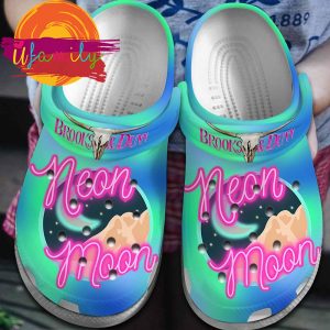Footwearmerch Brooks and Dunn Music neon moon Crocs Crocband Clogs Shoes Comfortable For Men Women and Kids Footwearmerch 1 63 11zon
