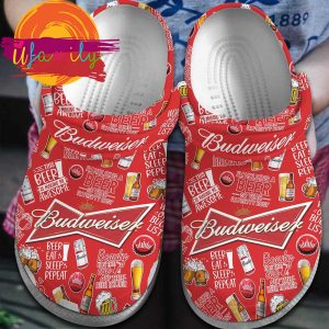 Footwearmerch Budweiser Beer Crocs Crocband Clogs Shoes Comfortable For Men Women and Kids Footwearmerch 1 65 11zon