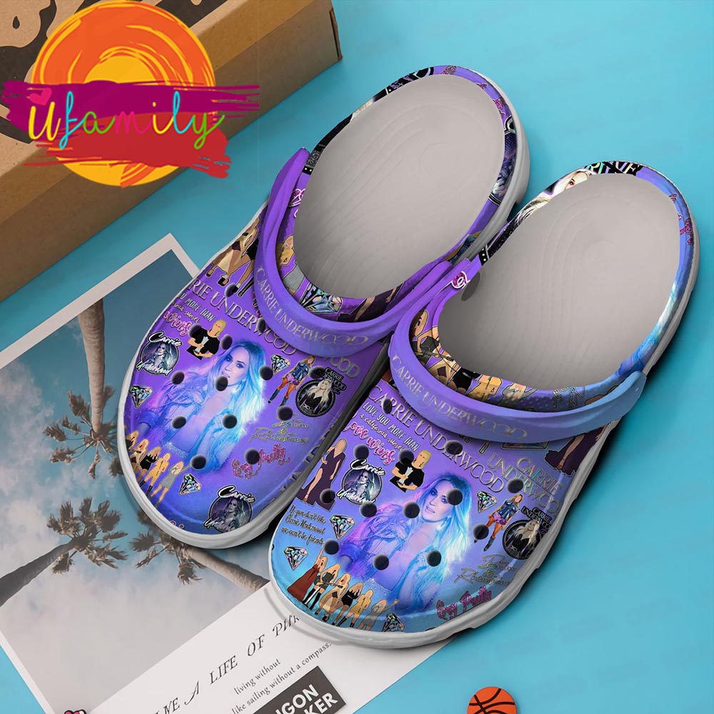 Carrie Underwood Singer Music Crocs Shoes