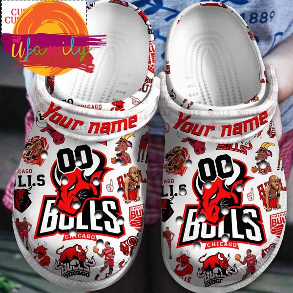 Chicago Bulls NBA Sport Crocs Clogs Shoes