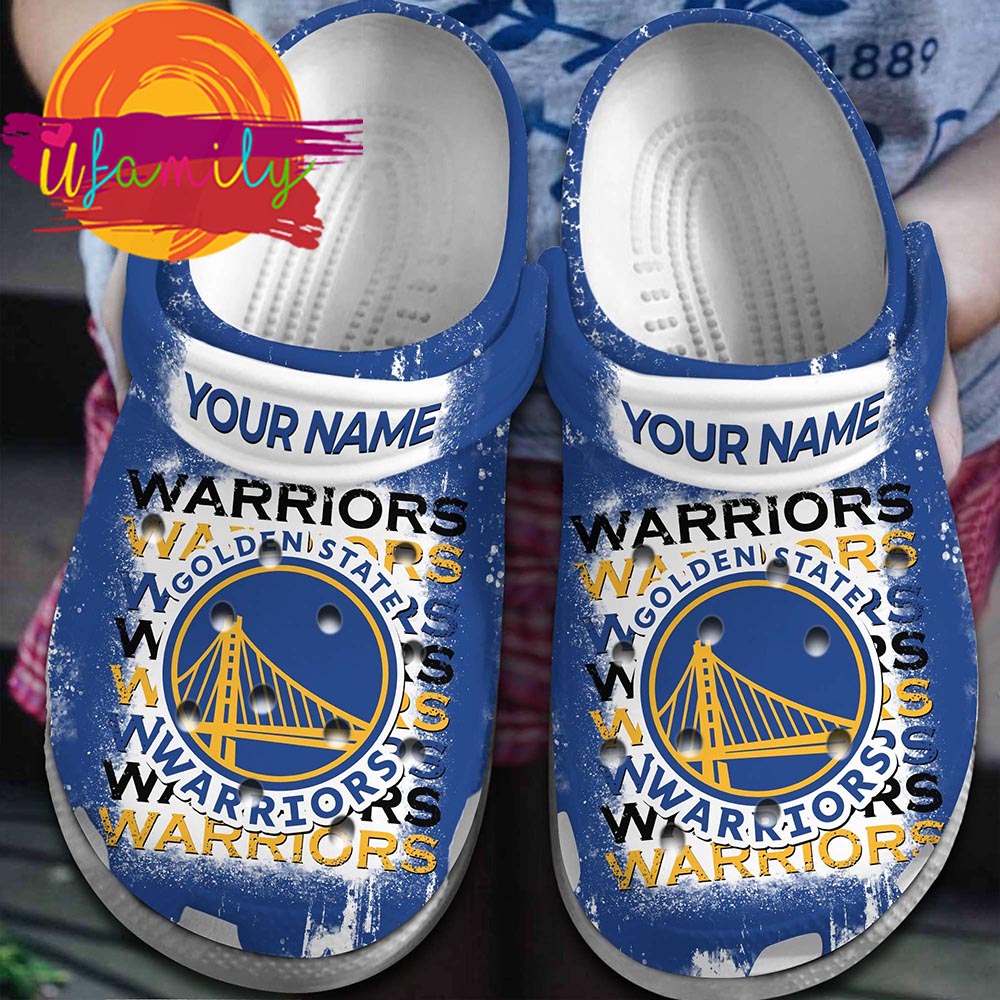Golden State Warriors NBA Basketball Crocs Crocband Clogs Shoes