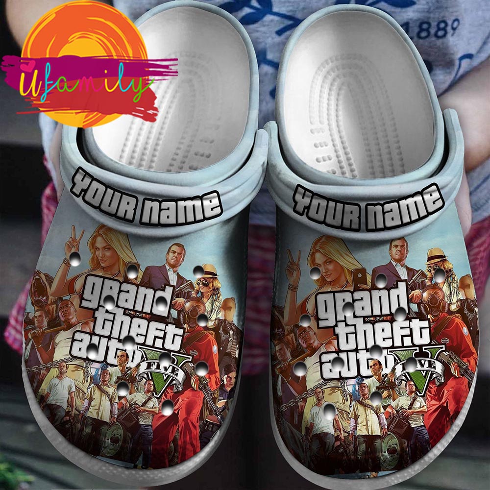 Grand Theft Auto 5 Game Crocs Crocband Clogs Shoes