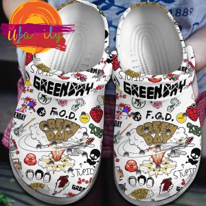 Footwearmerch Green Day Band Music Crocs Crocband Clogs Shoes Comfortable For Men Women and Kids Footwearmerch 1 44 11zon