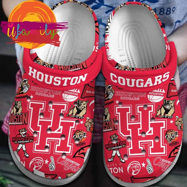 Houston Cougars NCAA Sport Crocs Crocband Clogs Shoes