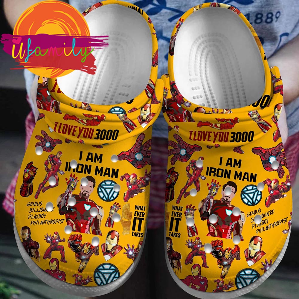 Iron Man Crocs Crocband Clogs Shoes