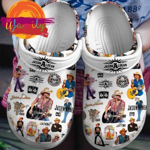 Footwearmerch Jason Aldean Singer Music Crocs Crocband Clogs Shoes Comfortable For Men Women and Kids Footwearmerch 1 21 11zon