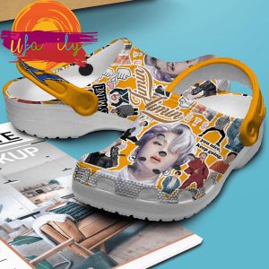 Footwearmerch Jimin BTS Band Music Crocs Crocband Clogs Shoes Comfortable For Men Women and Kids Orange Footwearmerch 2 28 11zon