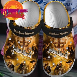 Footwearmerch Judas Priest Band Music Crocs Crocband Clogs Shoes Comfortable For Men Women and Kids Footwearmerch 1 38 11zon
