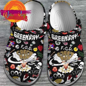 Green Day Band Music Crocs Clogs