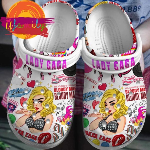 Lady Gaga Singer Music Crocs Crocband Clogs Shoes