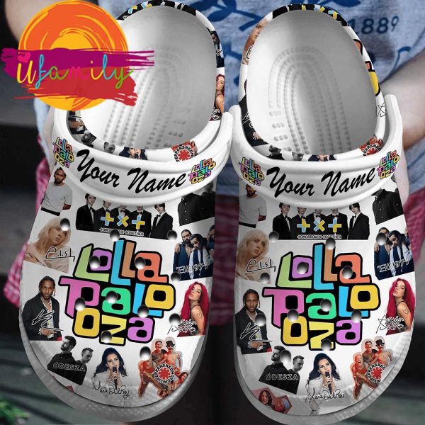 Lollapalooza Music Crocs Crocband Clogs Shoes