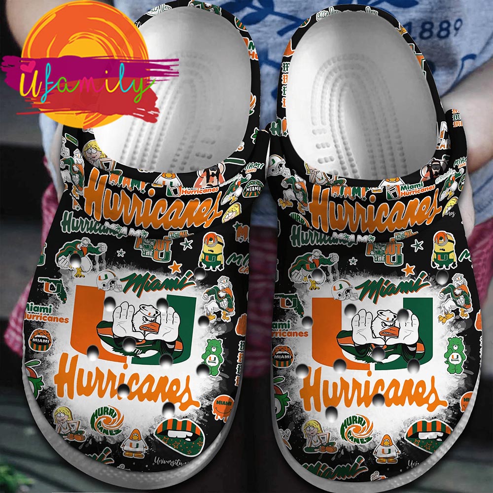 Miami Hurricanes NCAA Sport Crocs