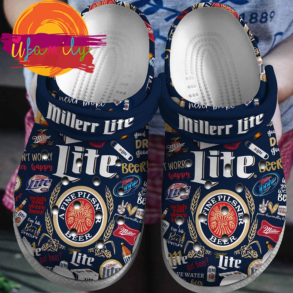 Miller Lite Beer Crocs Crocband Clogs Shoes
