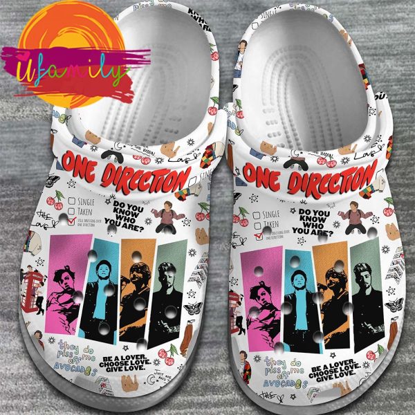 One Direction Band Music Crocs Crocband Clogs Shoes