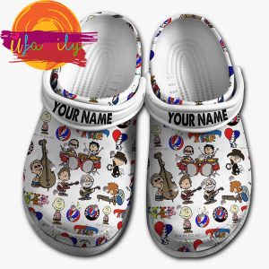 Peanuts Grateful Dead Snoopy Cartoon Crocs