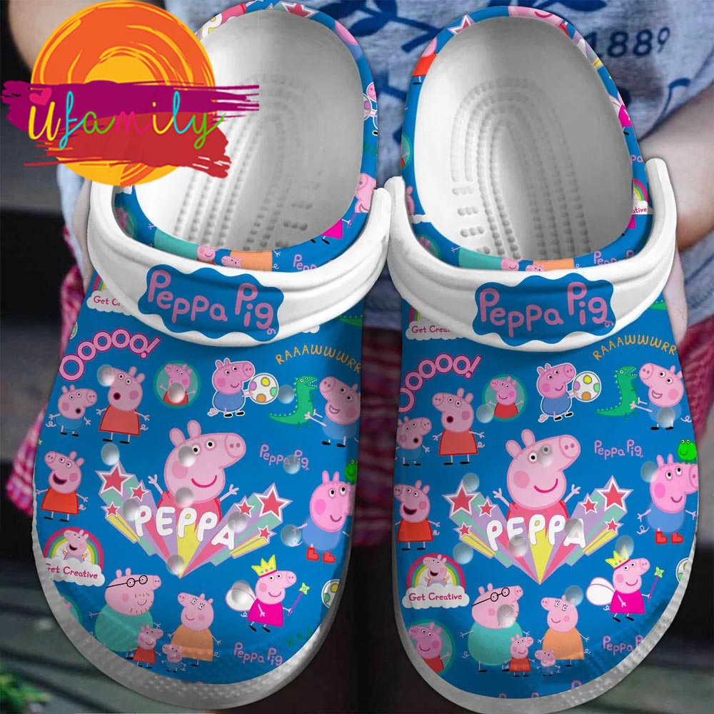 Peppa Pig Cartoon Crocs Crocband Clogs Shoes