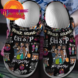 Personalized Betty Boop Cartoon Crocs Slippers