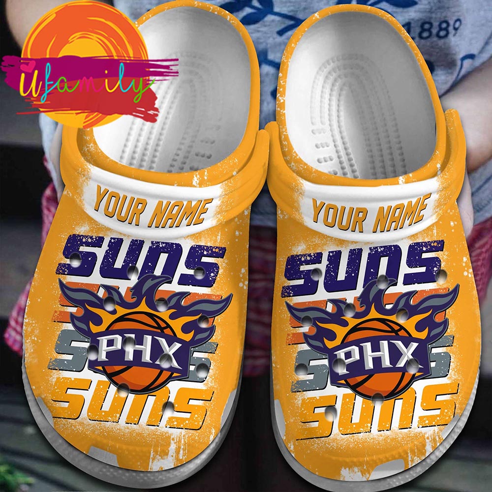 Phoenix Suns NBA Basketball Sport Crocs Crocband Clogs Shoes