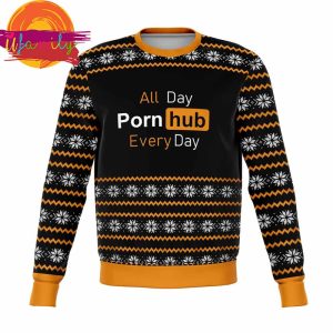Pornhub Every Day Sweater Ugly Christmas Sweater UFamily Gifts 01