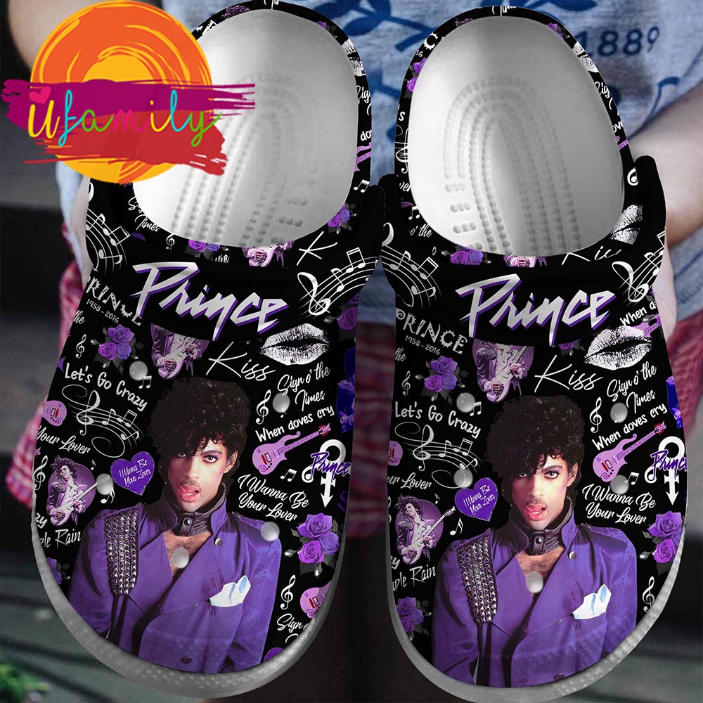 Prince Singer Music Crocs Crocband Clogs Shoes