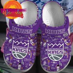 Sacramento Kings NBA Basketball Crocs Shoes 1