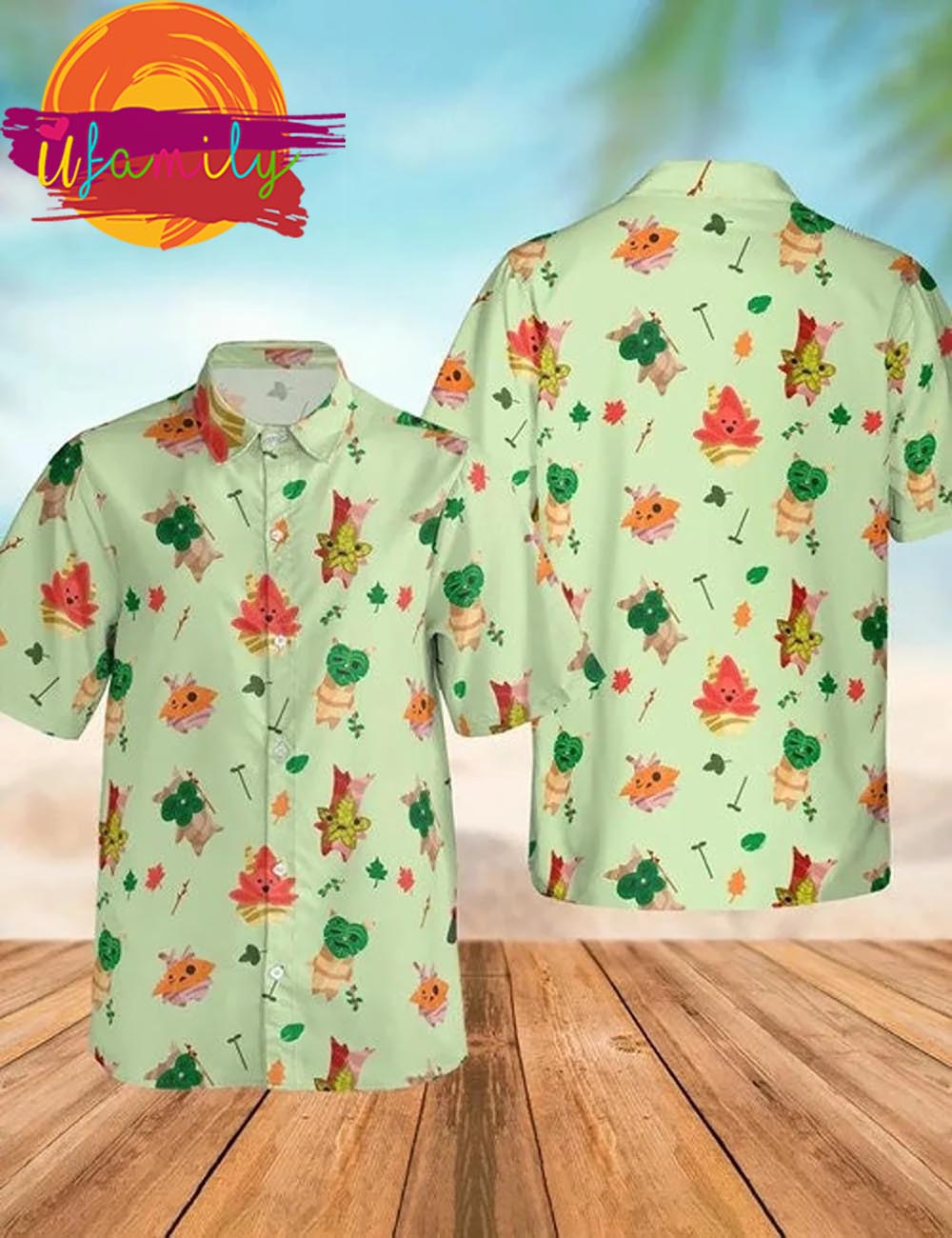 Zelda Majora And Korok Hawaiian Shirt, Zelda Hawaiian Shirt