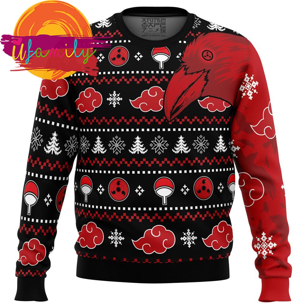 Akatsuki Itachi Symbolic Crows Naruto Christmas Sweater