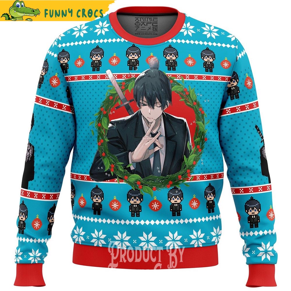 Aki Chainsaw Man Ugly Christmas Sweater
