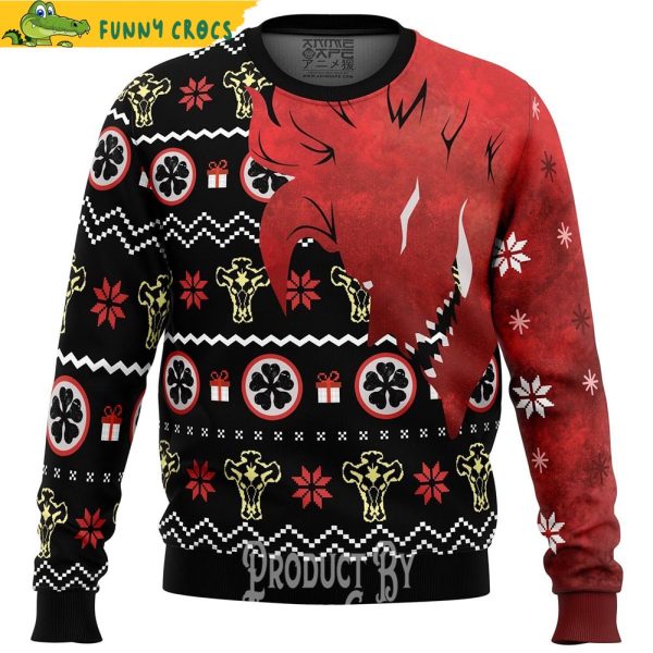 Asta Demon Black Clover Ugly Christmas Sweater