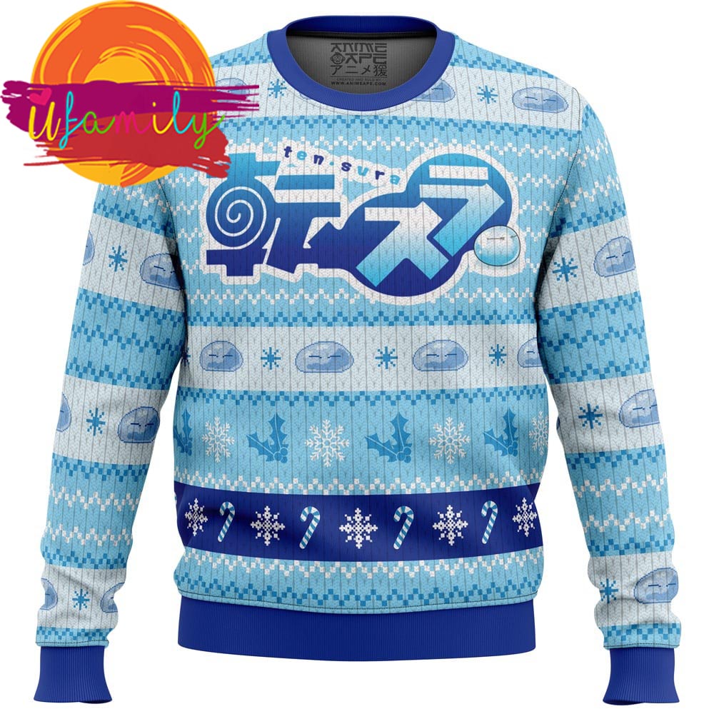 Blue Christmas That Time Reincarnated As A Slime Christmas Sweater
