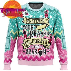 Celebrate The Season Squid Game Christmas Sweater
