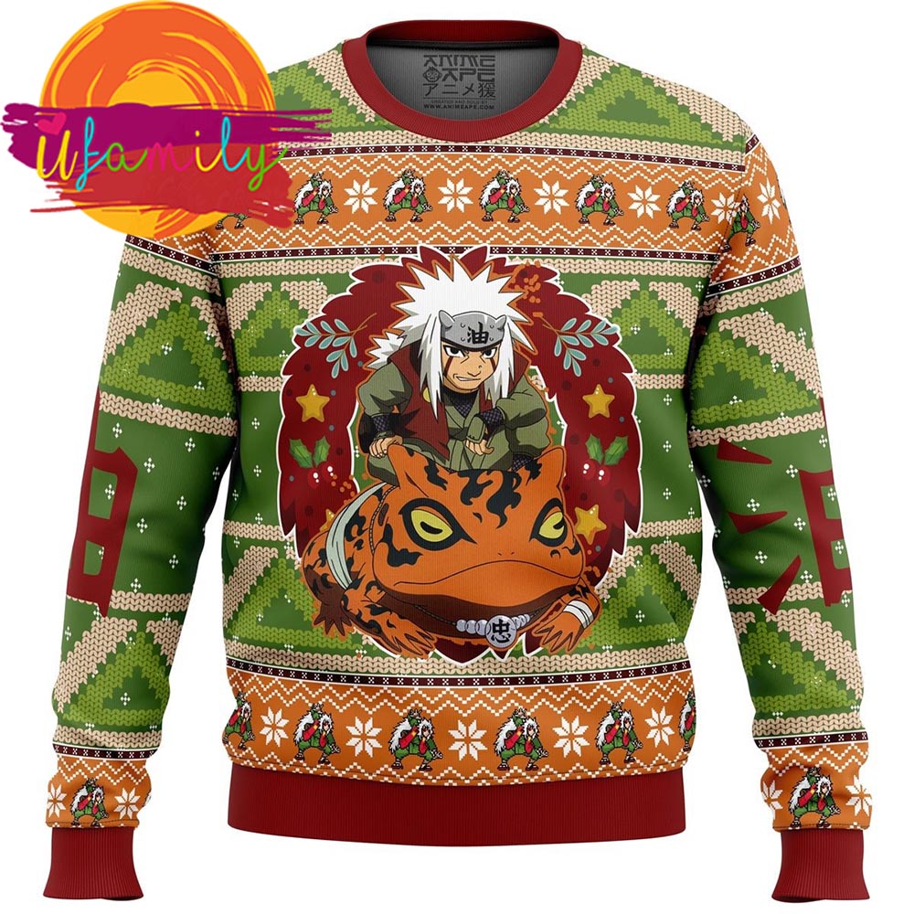 Chibi Jiraiya Naruto Ugly Christmas Sweater