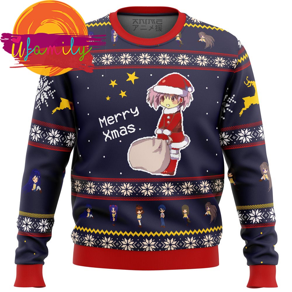 Clannad Merry Xmas Ugly Christmas Sweater